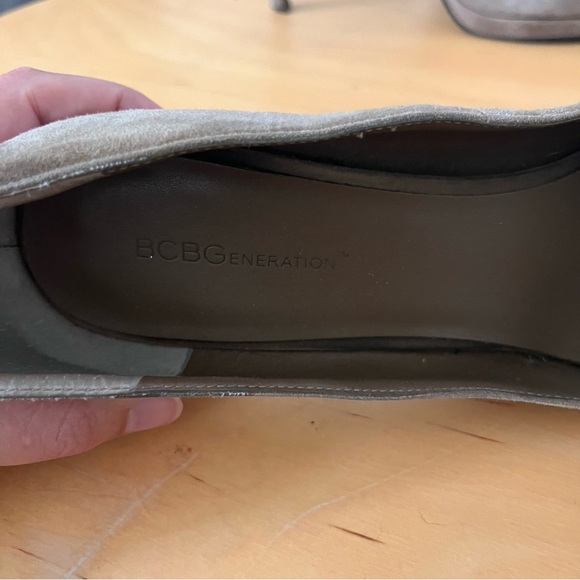 BCBGeneration Nude Suede Platform Pump Size 10 - Picture 8 of 15